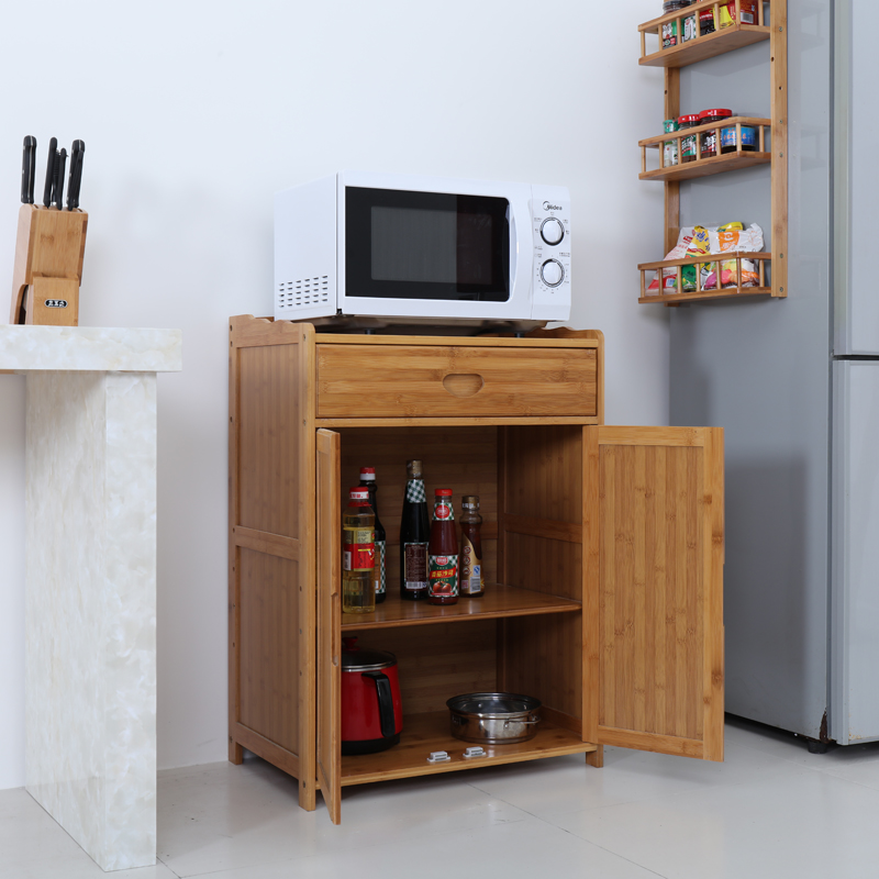 Bamboo kitchen Lockers Storage cabinet Sideboard Microwave cabinet Shelf Cupboard With drawers cabinetin the Residential furniture , Cabinet , Sideboard category - from Buy2taobao.com to provide professional Taobao agent buy service