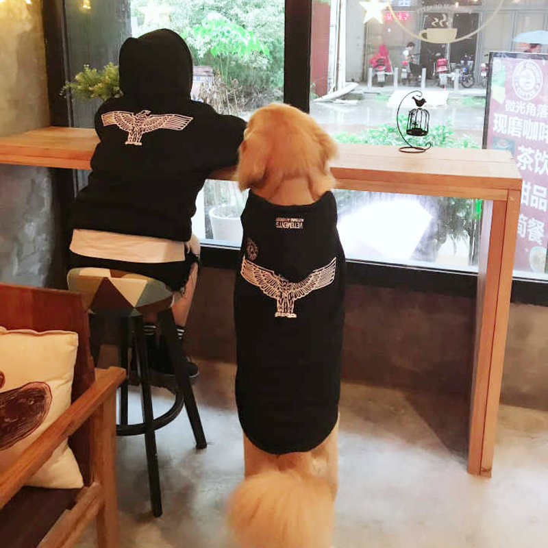 Anna La Large dogs clothes With children black Eagle Plush Sweater Golden Retriever Big Dog clothes Springin the Pet/Pet food and supplies , Pet apparel and accessories , Pet clothing/Raincoat category - from Buy2taobao.com to provide professional Taobao agent buy service