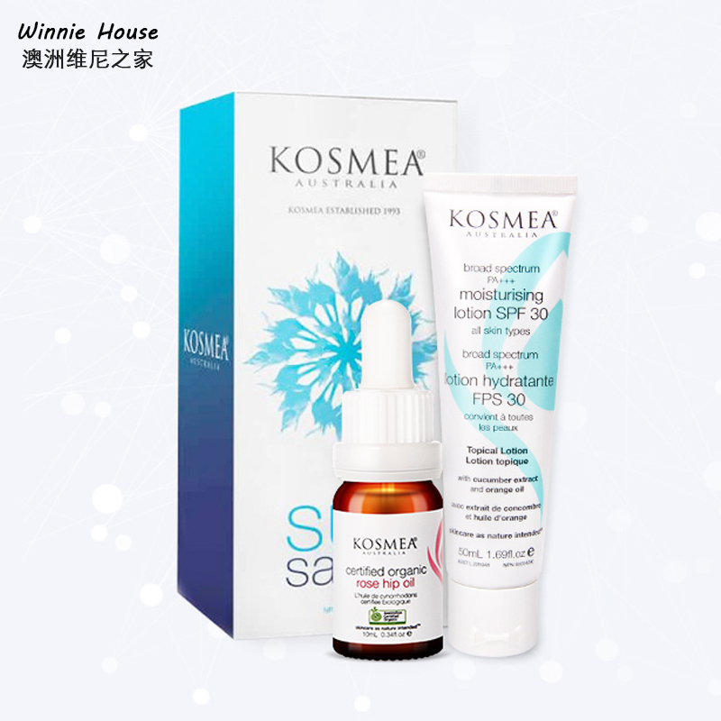 澳洲直郵 Kosmea玫瑰果油精華套裝 玫瑰果油10ml+保濕隔離乳50ml在類目 美容護膚/美體/精油, 面部精華中 - 來自Buy2taobao.com提供專業的淘寶代購服務