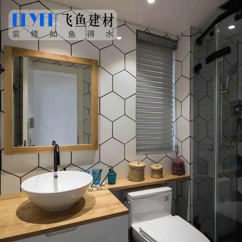 六角砖北欧防滑地板砖厨房卫生间厕所六边形墙砖宜家现代简约瓷砖|msdalam kategori keluarga memasang ibu, jubin seramik, bata antik (termasuk batu budaya) - dari Buy2taobao.com untuk memberikan perkhidmatan ejen Taobao profesional membeli