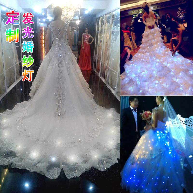 Berserk Light Noctilucent bride dance costume Light line customized personality luminescence Wedding dressin the Women's clothing/Boutique , Wedding/Cheongsam/Formal dress , Wedding category - from Buy2taobao.com to provide professional Taobao agent buy service