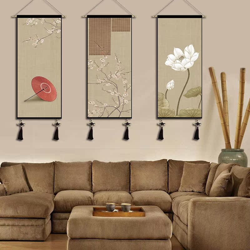 新国风古典卧室挂毯布艺水墨挂画中中式装饰画书房客厅背景墙壁毯|msdalam kategori rumah Fabrik, Tapestry/Tapestry - dari Buy2taobao.com untuk memberikan perkhidmatan ejen Taobao profesional membeli