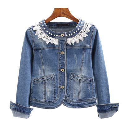 牛仔外套女短款修身弹力韩版百搭学生长袖女士