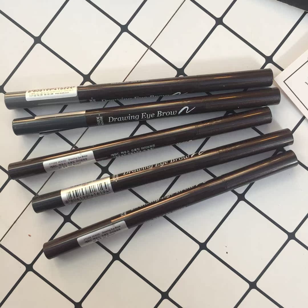Korean genuine ETUDE HOUSE/ Edith Double head rotate automatic Eyebrow pencil waterproof Anti-sweat Makeupin the Makeup/Perfume/Beauty tools , Eyebrow pencil/Eyebrow/Eyebrow cream category - from Buy2taobao.com to provide professional Taobao agent buy service