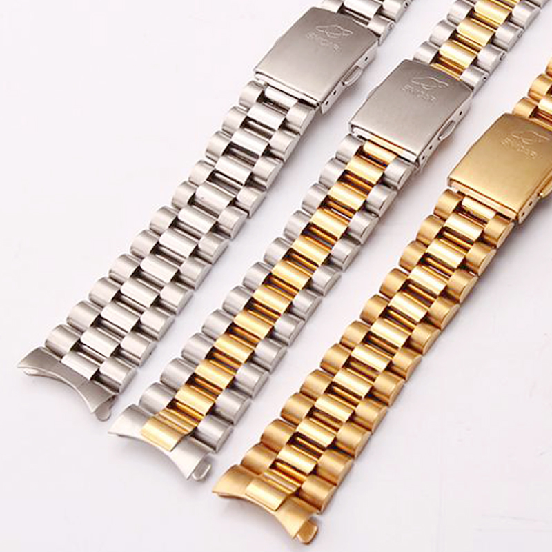 Enicar watch band steel strip solid Stainless steel watch chain Stainless steel Butterfly buckle currency parts 20mmin the Wristwatch , Fitting category - from Buy2taobao.com to provide professional Taobao agent buy service