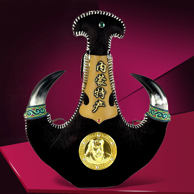 Authentic Kumiss 38 degree 500mL Inner Mongolia specialty fermented milk Mongolia Black hair ox horn Bladder Gifts Sharein the Liquor , Homemade liquor category - from Buy2taobao.com to provide professional Taobao agent buy service