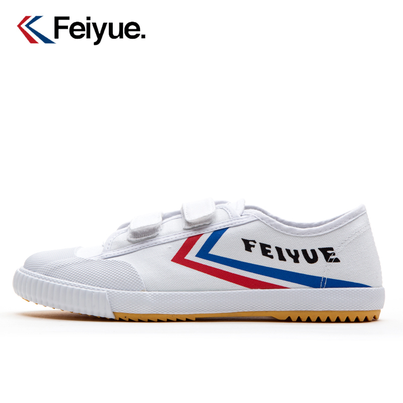 feiyue leap student Running shoes Velcro soft sole non-slip canvas shoe Round Low White shoes gym shoesin the Men's Shoes, Canvas shoes category - from Buy2taobao.com to provide professional Taobao agent buy service