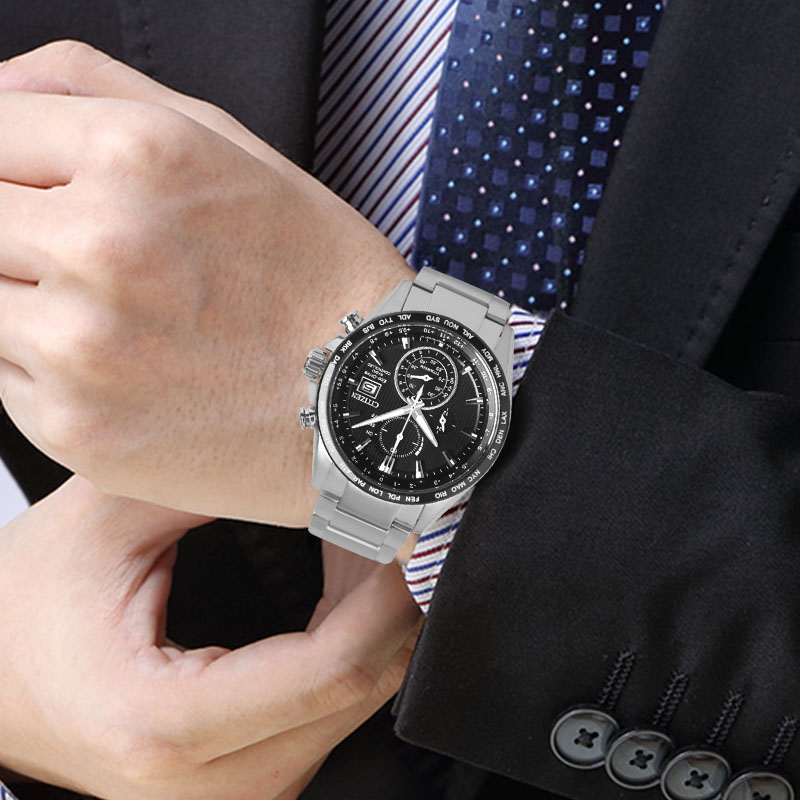 overseas Citizen Titanium Kinetic energy Waves Sapphire Timing motion Men's watches AT8154-82Ein the Wristwatch , Japan Korea Watch category - from Buy2taobao.com to provide professional Taobao agent buy service