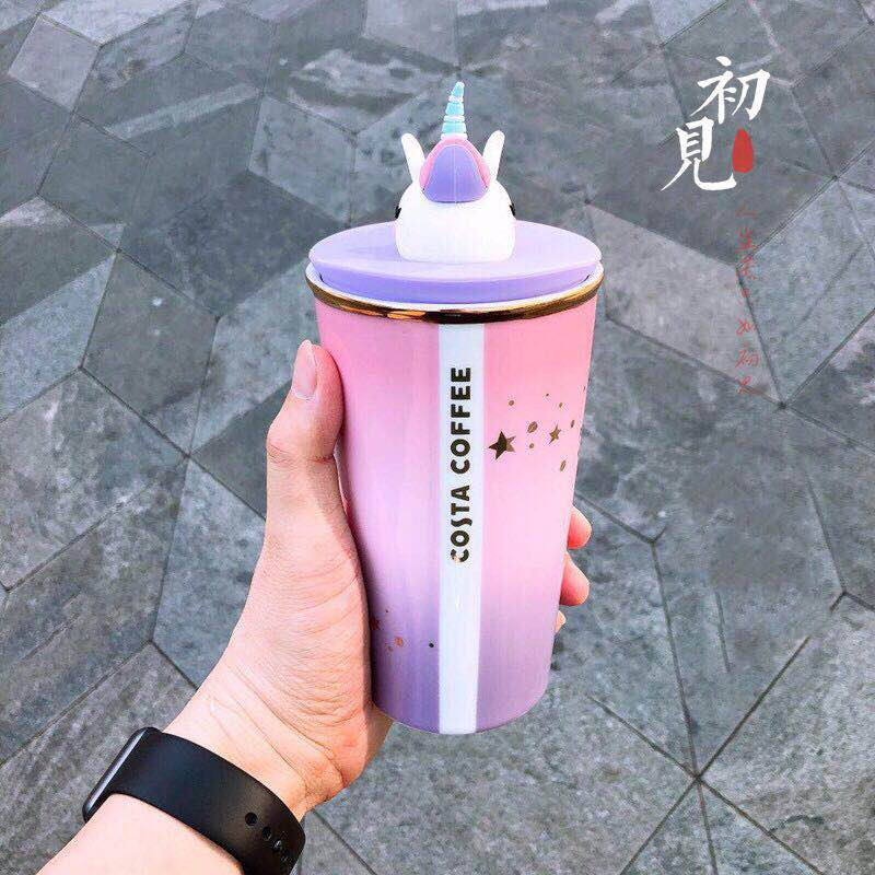 现货costa杯子马克杯独角兽水杯双层陶瓷随行杯少女礼物咖世家ins|msdalam kategori pinggan mangkuk, Cup/cawan/cerek, Mug - dari Buy2taobao.com untuk memberikan perkhidmatan ejen Taobao profesional membeli
