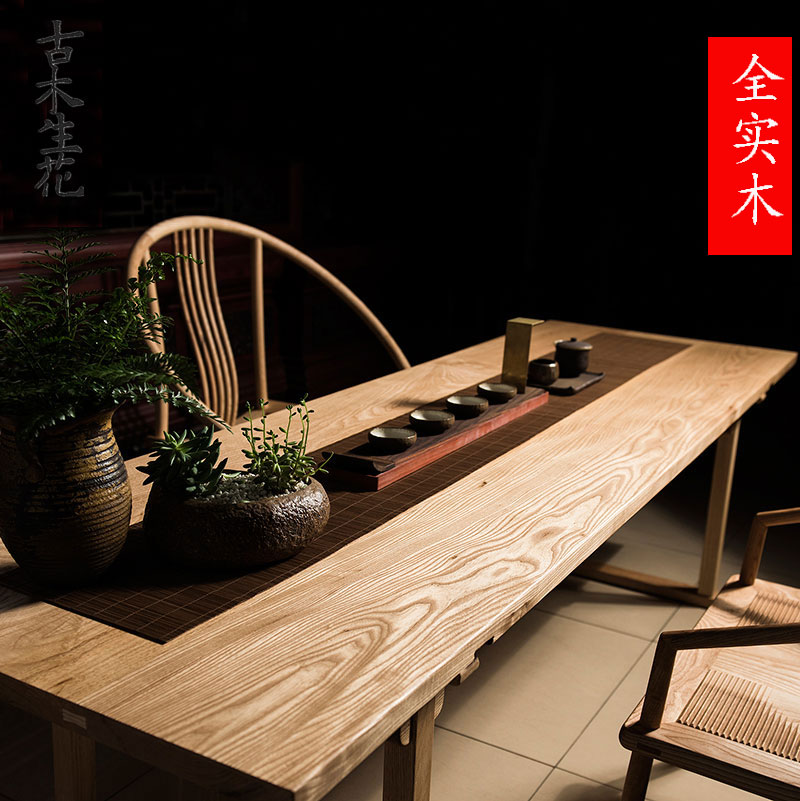 The ancient wood New Chinese style Buddhist mood tea table solid wood Paint Tea Service Tearoom Tables and chairs Restaurant space furniturein the Residential furniture , Tables , Other Tables category - from Buy2taobao.com to provide professional Taobao agent buy service