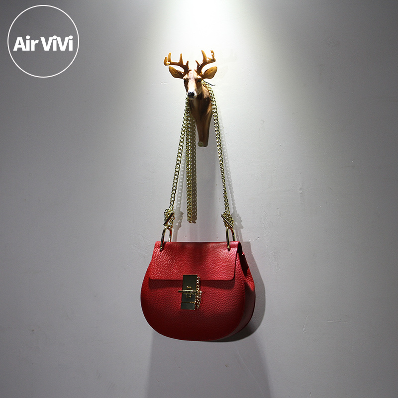 Airvivi Litchi Top layer leather genuine leather Piggy Occident fashion Female bag Chain bag Small bag The single shoulder bagin the Leather/Lady bags/Men's bag, Ms. bags category - from Buy2taobao.com to provide professional Taobao agent buy service