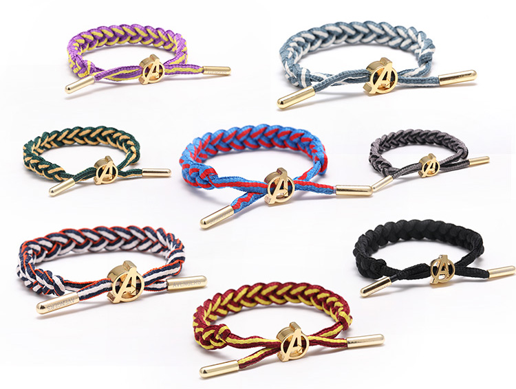 U.S.A Man Wai Bracelet Avenger Alliance Iron Man Loki Spider-Man lion weave Hand rope Jewelry giftin the Accessories/Fashion Jewelry, Bracelets category - from Buy2taobao.com to provide professional Taobao agent buy service