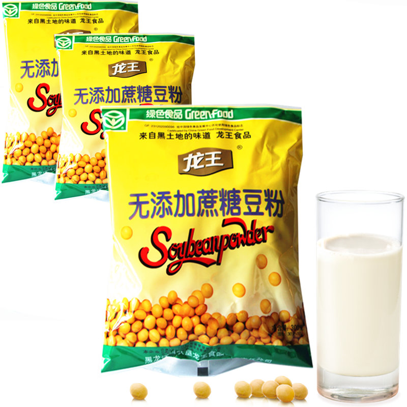 無蔗糖豆粉龍王豆粉東北大豆粉非轉食品豆奶充飲品900g/3袋包郵在類目 咖啡/麥片/衝飲, 藕粉/麥片/衝飲品, 豆漿中 - 來自Buy2taobao.com提供專業的淘寶代購服務