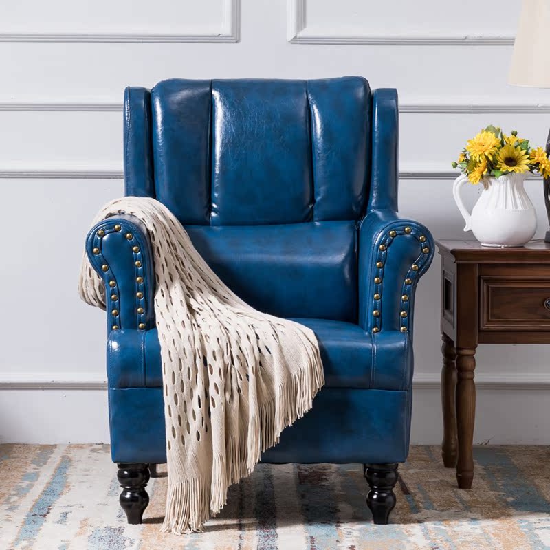 American style rural genuine leather Tiger chair Single sofa a living room Internet cafe chairs Small apartment Leather Sofa chairs Pedalin the Residential furniture , Class Seats , Chairs , Sofa chair category - from Buy2taobao.com to provide professional Taobao agent buy service