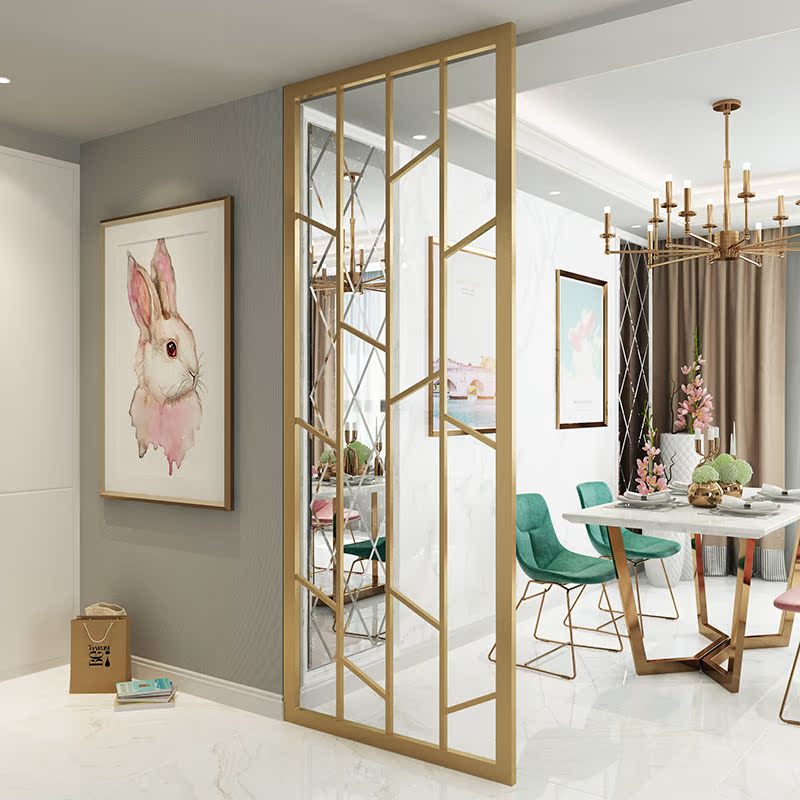 Northern Europe Iron art screen Stainless steel modern originality Partition walls hotel a living room Restaurant Hollow Entrance Flower Window customizedin the Residential furniture , Furniture , Furniture hall , Off+ Shoebox category - from Buy2taobao.com to provide professional Taobao agent buy service