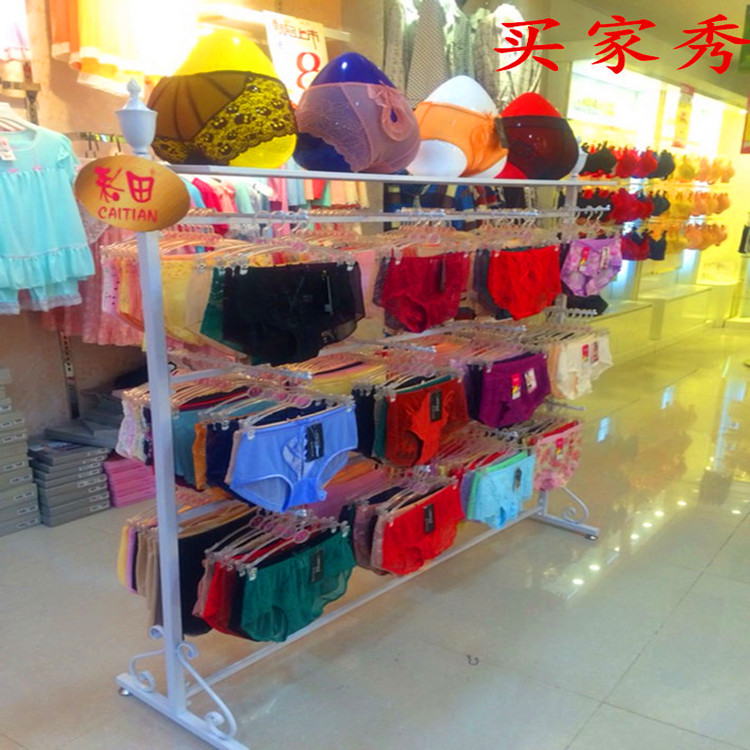 Iron art Underwear Display rack to ground Underwear Underwear Bras Nakajima goods shelves Shorts aircraft Two-sided Underwear rackin the Business/Office Furniture , Shelf/Showcase , Lingerie Shelf category - from Buy2taobao.com to provide professional Taobao agent buy service