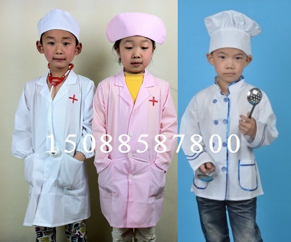 Special Offer children doctor clothing child Nurse Costume Chef costumes Barber coverallin the Children/Baby/Family fitted , Children's costumes category - from Buy2taobao.com to provide professional Taobao agent buy service