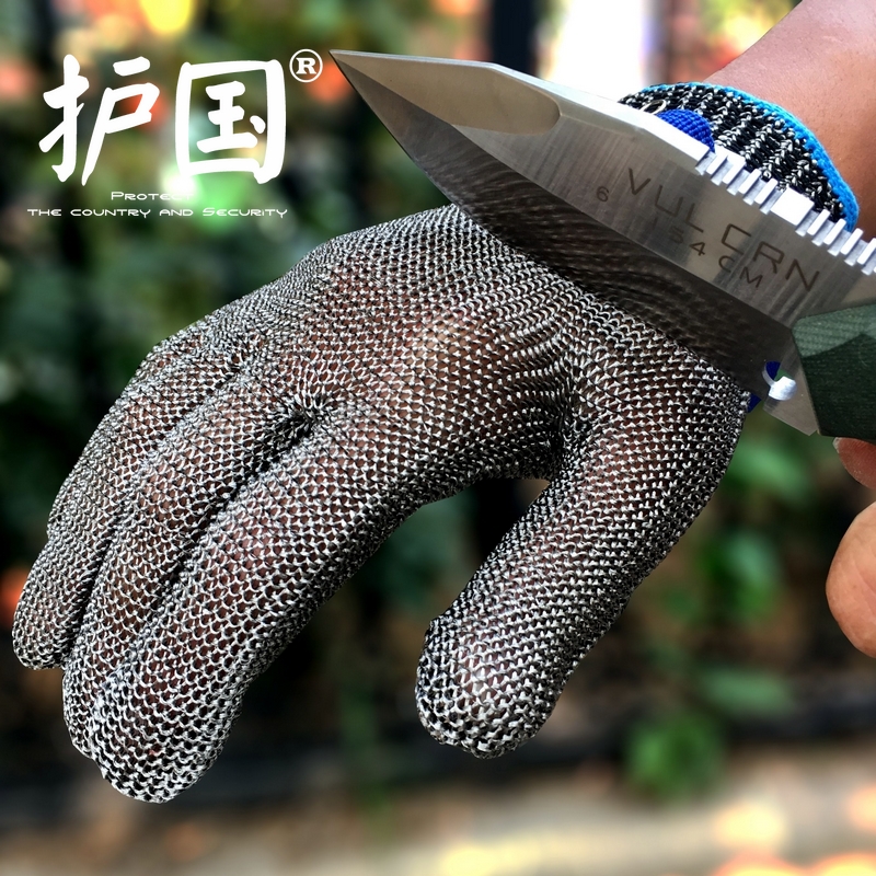 不锈钢丝防割手套防刀屠宰切肉裁剪金属验厂爆切砍杀鱼铁刺刃劳保在类目 五金/工具, 施工保护, 手部防护, 防割手套中 - 来自Buy2taobao.com提供专业的淘宝代购服务