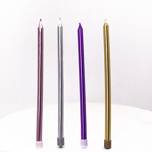 exquisite Multicolor pencil Birthday Cake Decoration originality romantic smokeless No tears Gold-plated Birthday Candlesin the Festive supplies/Gift , Candle category - from Buy2taobao.com to provide professional Taobao agent buy service