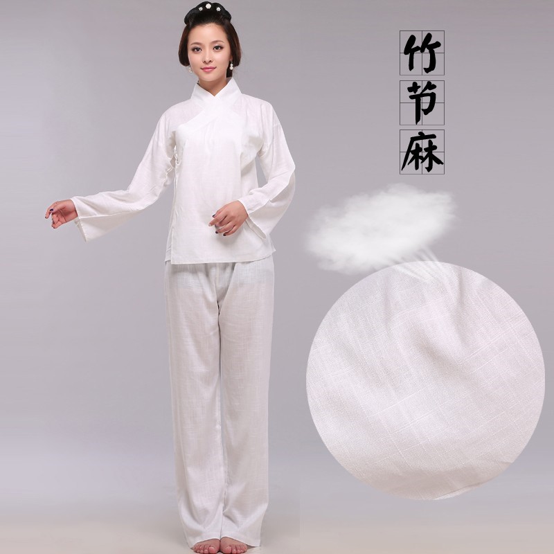 古装武侠内衣里衣睡衣斜领汉服中衣男女中裤古代春秋季睡衣白色|ruв категории Женская одежда, костюм/национальная одежда/театр костюм, национальная одежда/этап погрузки - от Buy2taobao.com для оказания профессиональной услуги покупки агента Taobao