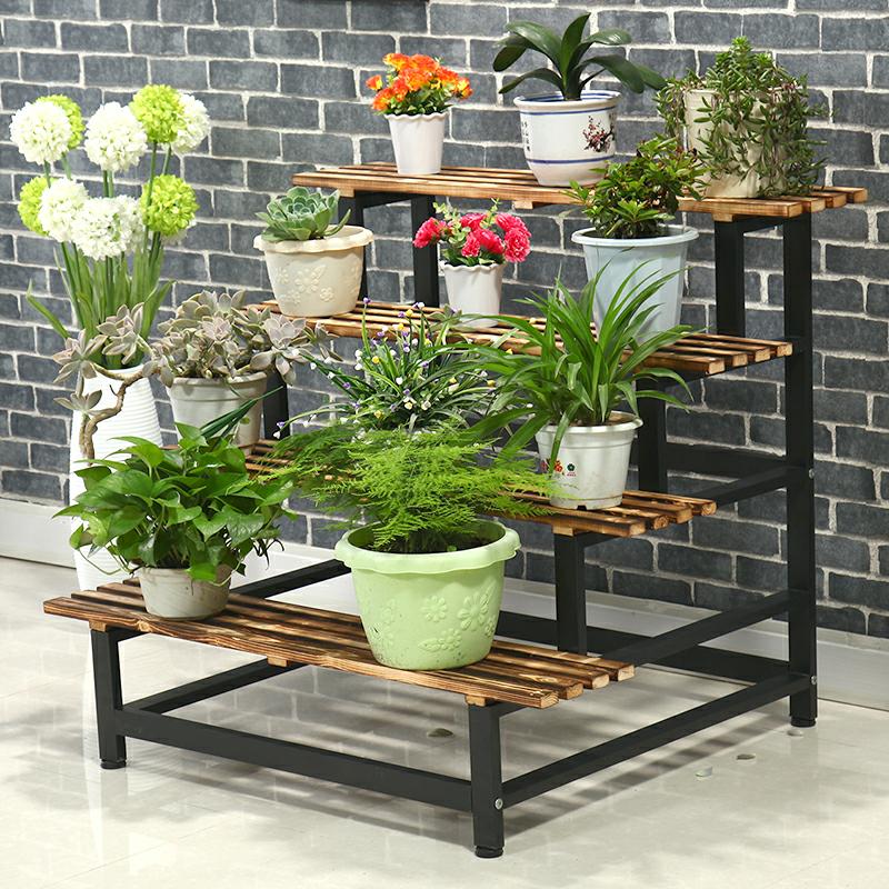 European style Iron art multi-storey move Push pull Flower trellis Belt wheel Floor type Flowerpot holder The living flower balconyin the Residential furniture , Shelf , Flower/Spend a few category - from Buy2taobao.com to provide professional Taobao agent buy service