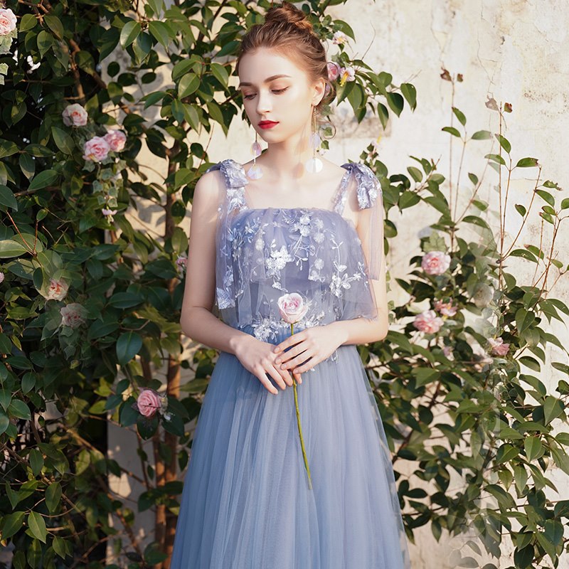 伴娘服2019新款夏季结婚姐妹装团礼服仙气质蓝色学生毕业礼服裙女|ruв категории Женская одежда, Cвадебные платья, платье/вечернее платье - от Buy2taobao.com для оказания профессиональной услуги покупки агента Taobao