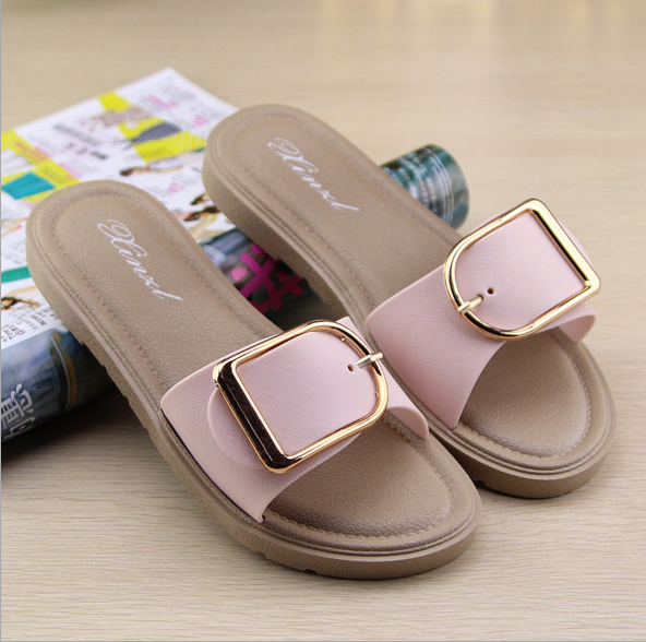Slippers Women 2019 new pattern All-match fashion Wet Sandy beach sandals Net Red The thickness of the bottom Word towin the Women's Shoes, Slippers category - from Buy2taobao.com to provide professional Taobao agent buy service