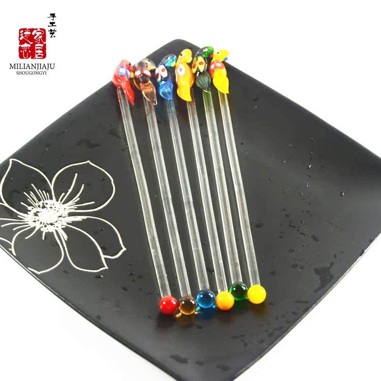 Glass The stirring rod Swizzle stick Powdered Milk coffee stir Cartoon birds Heat Lead-free security Healthyin the Kitchen/Cooking utensils , Kitchen Gadgets/Kitchen storage , Stirring rod category - from Buy2taobao.com to provide professional Taobao agent buy service