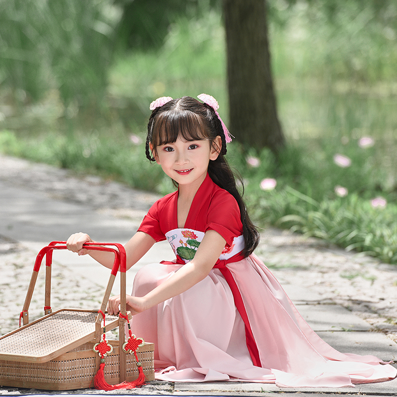 女童汉服唐装春夏儿童改良古装刺绣小女孩宝宝襦裙中国风裹胸童装在类目 童装/婴儿装/亲子装, 儿童旗袍/唐装/民族服装, 唐装中 - 来自Buy2taobao.com提供专业的淘宝代购服务