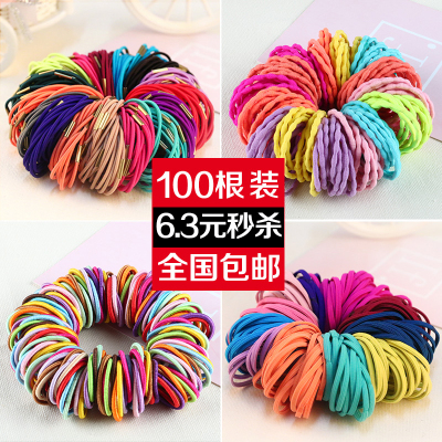儿童彩色橡皮筋发圈扎头绳发绳小女孩胶圈皮筋扎头绳绑头发饰品