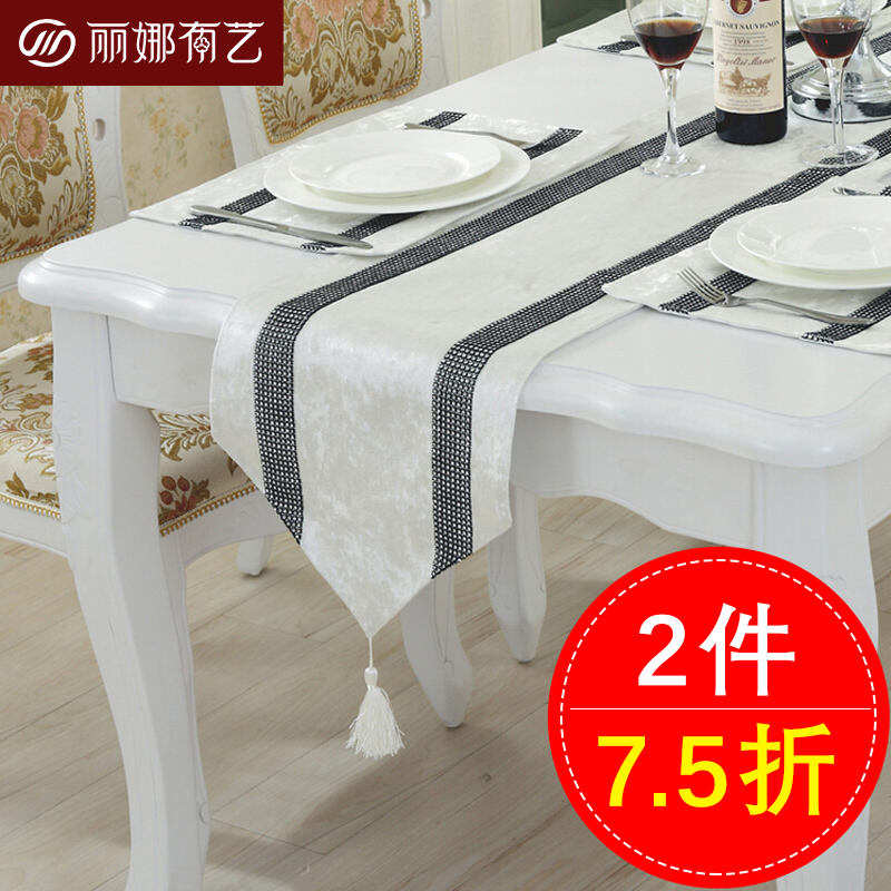 现代简约欧式美式中式高档奢华桌旗 鞋柜茶几餐桌旗布 床旗床尾巾在类目 居家布艺, 餐桌布艺, 桌旗中 - 来自Buy2taobao.com提供专业的淘宝代购服务