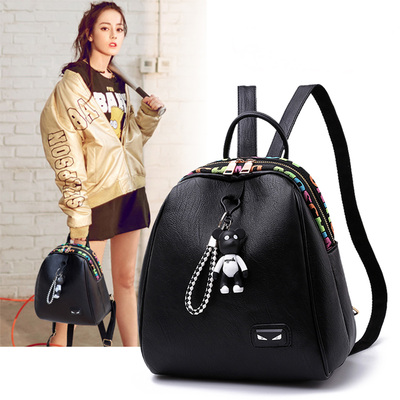 双肩包女2017新款韩版个性时尚潮小清新迷你小背包学院风学生书包