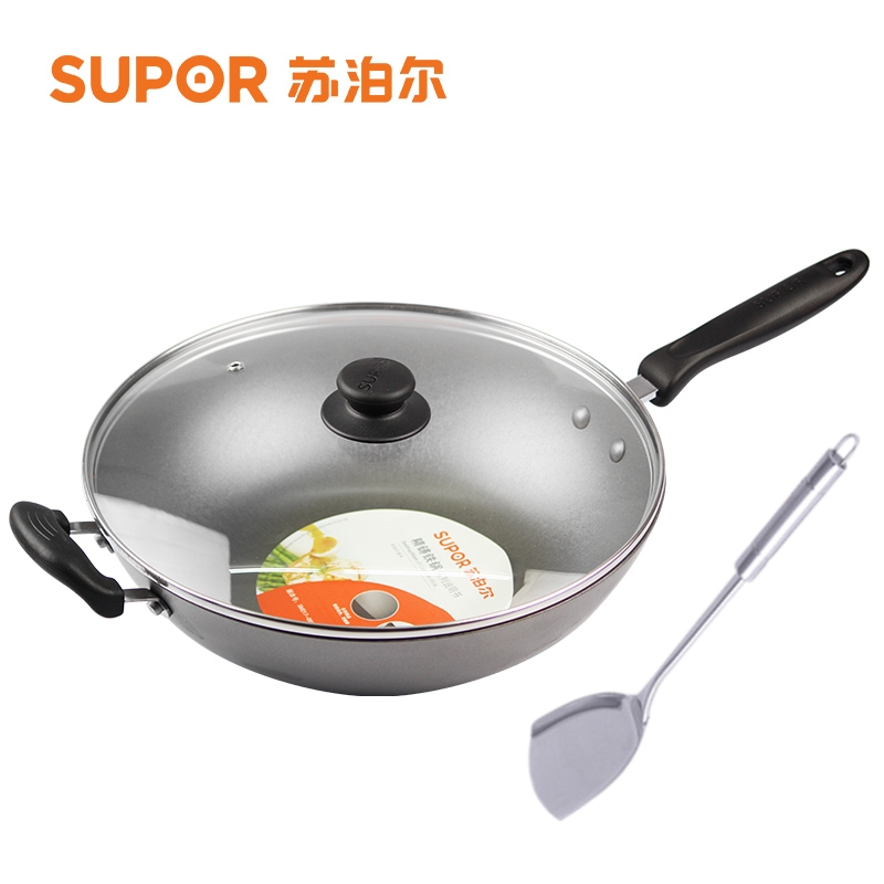 SUPOR household tradition Iron Wok Health wok Cast iron pot Gas Gas Electromagnetic furnace currency Cookwarein the Kitchen/Cooking utensils , Cooking utensils , Cookware/Pot/Kettle , Wok category - from Buy2taobao.com to provide professional Taobao agent buy service