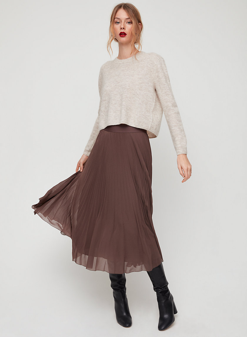 Aritzia Wilfred Terre Skirt松紧腰百褶半身裙 61851 加拿大直邮在类目 女装/女士精品, 衬衫中 - 来自Buy2taobao.com提供专业的淘宝代购服务