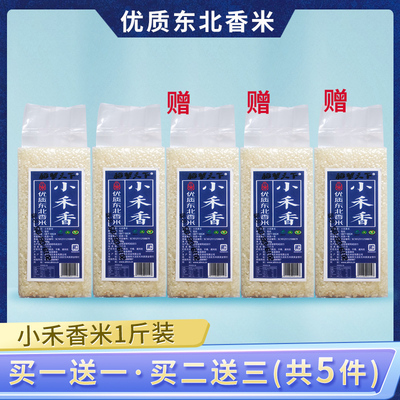 双11优惠卷【拍2发5件】香米小禾香1斤东北大米盘锦19新米非五常