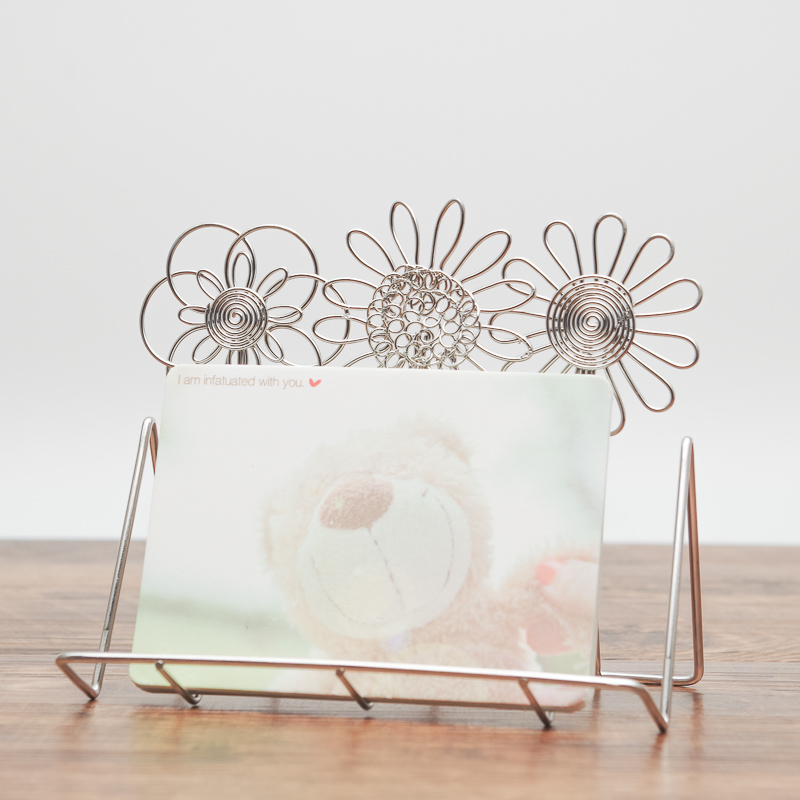 Blue Show Flower Card Holder Business card holder Stainless steel originality Handicraft desktop Stationery Furnishingsin the Electronic Dictionary/Electronic paper book/Stationery , Shelves/Display items , Card Case category - from Buy2taobao.com to provide professional Taobao agent buy service