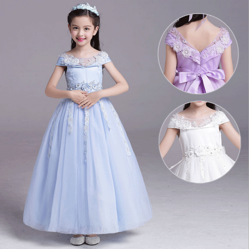 new pattern Children dress skirt Flower girl dress Piano Costume Cinderella girl Off Shoulder Princess skirtin the Children/Baby/Family fitted , Children dress category - from Buy2taobao.com to provide professional Taobao agent buy service