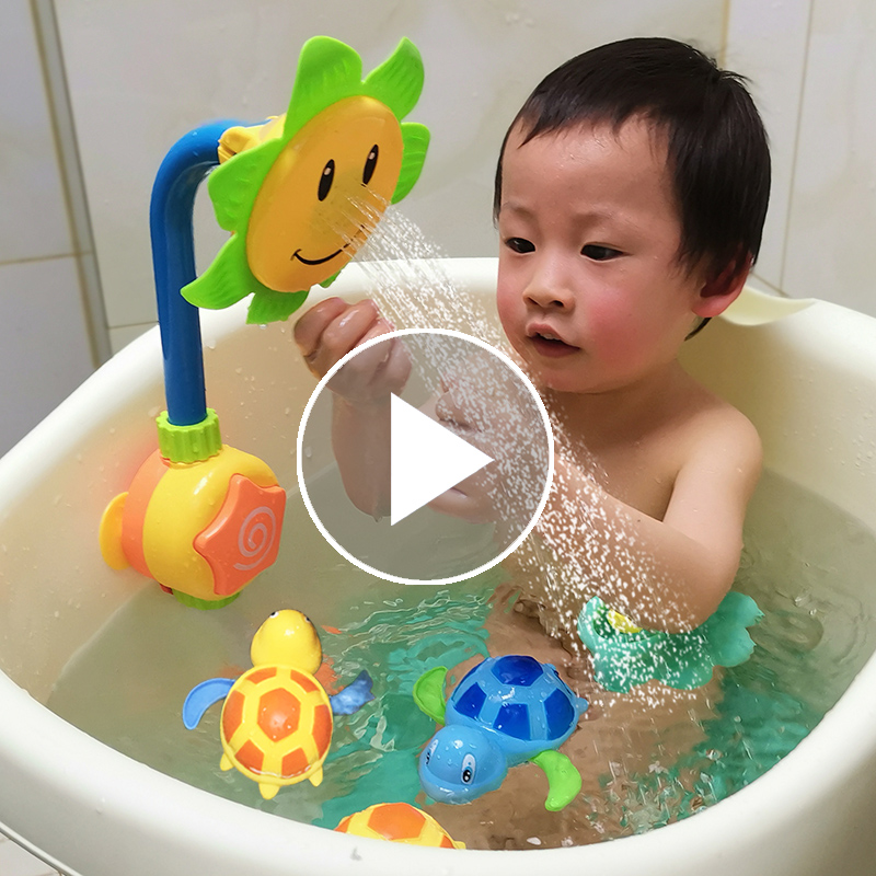 兒童電動噴水向日葵花灑戲水寶寶洗澡玩具抖音同款嬰兒幼兒女孩男在類目 玩具/童車/益智/積木/模型, 游泳池/戲水玩具, 戲水/玩沙玩具中 - 來自Buy2taobao.com提供專業的淘寶代購服務