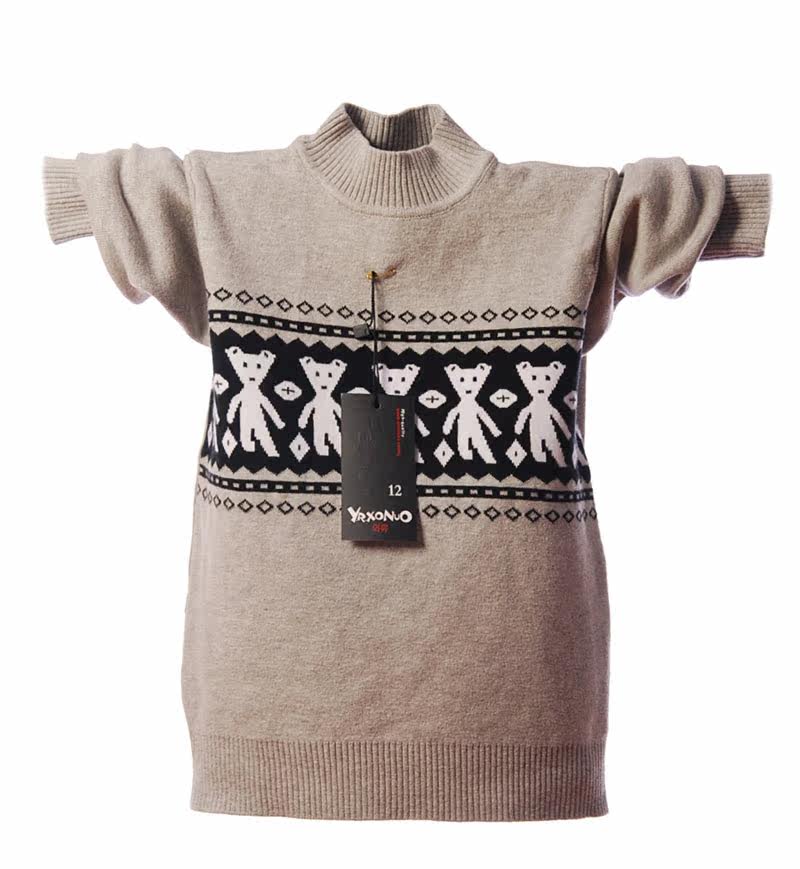 童装儿童男童 全棉线衫针织衫 <em>薄毛衣打底衫</em> 中