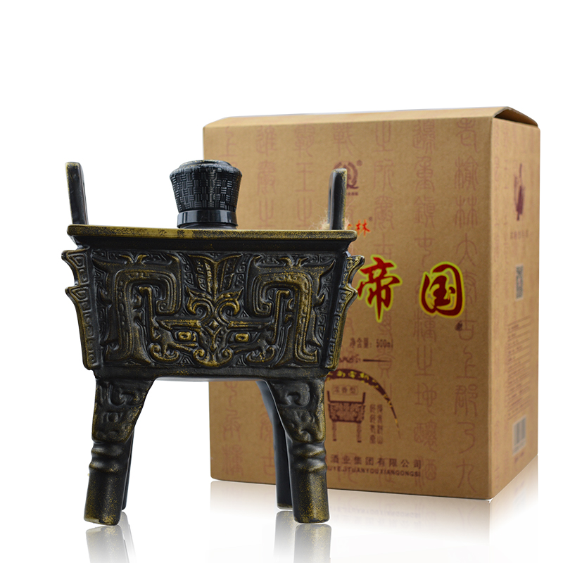 Old Yulin Qin Empire Fangding Bottle 45 degree 500ml highly flavored type Grain alcohol Shaanxi domestic Winesin the Liquor , Other alcoholic beverages category - from Buy2taobao.com to provide professional Taobao agent buy service