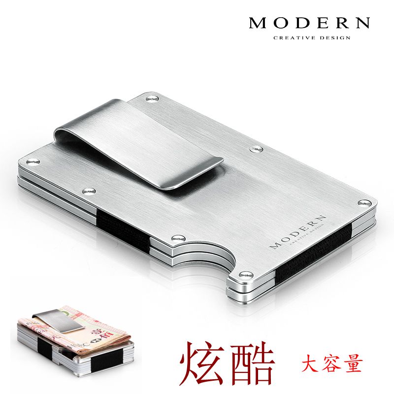 德国MODERN男士卡包不锈钢金属创意卡夹超薄信用钱夹圣诞节礼物|ruв категории Сумки, карты пакет - от Buy2taobao.com для оказания профессиональной услуги покупки агента Taobao