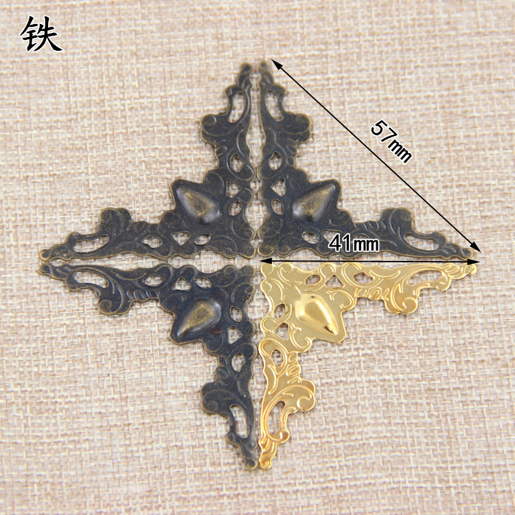10片装 铁质薄边角贴片木盒花贴角复古笔记本封面贴角护角装饰在类目 节庆用品/礼品, 创意礼品, 相册/相簿中 - 来自Buy2taobao.com提供专业的淘宝代购服务