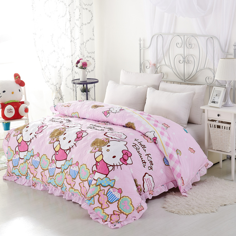 全棉布加厚kt猫hellokitty可爱一米五1米5被罩加棉被套单件 夹棉|ruв категории постельные принадлежности, одеяло - от Buy2taobao.com для оказания профессиональной услуги покупки агента Taobao