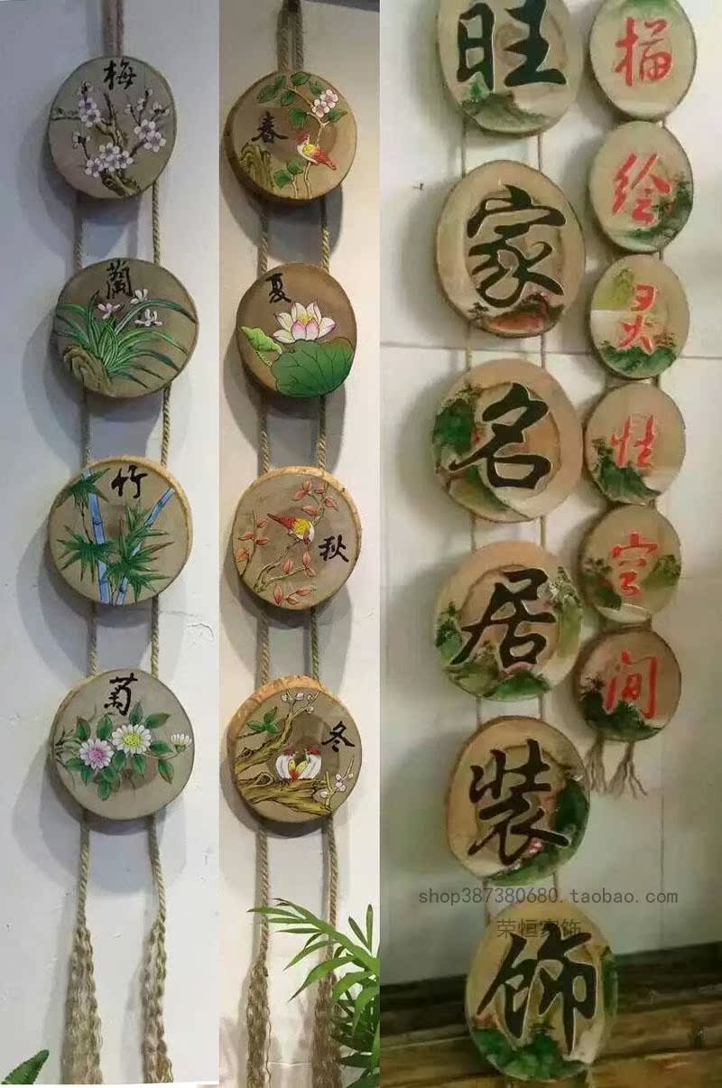 Chinese style classical Buddhist mood Retro Hand drawn Lotus Sparrow hawk solid wood board decorate Landscape painting Decoration studentin the Home accessories , Decorative painting , Paintings category - from Buy2taobao.com to provide professional Taobao agent buy service