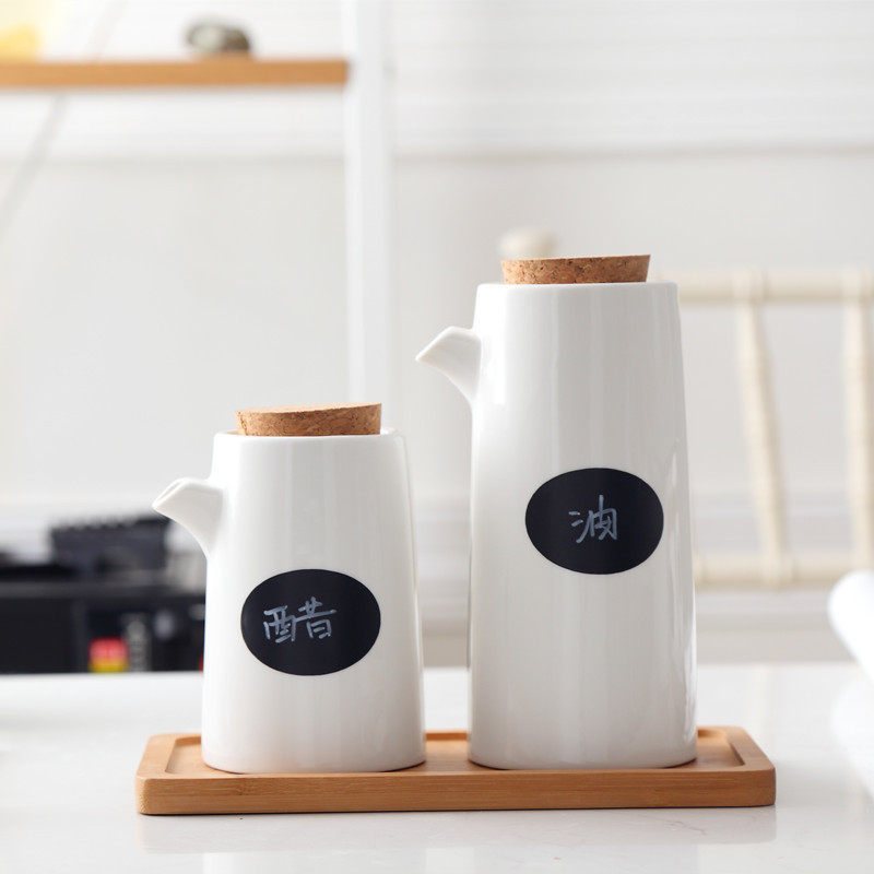 良田物集 日式纯白色陶瓷软木塞调味瓶 酱油瓶醋瓶 调料瓶 调味罐|ruв категории кухня/посуда, кухонный Гаджет/кухня хранения, тарного хранения/кухня хранения посуды, приправы бутылки - от Buy2taobao.com для оказания профессиональной услуги покупки агента Taobao