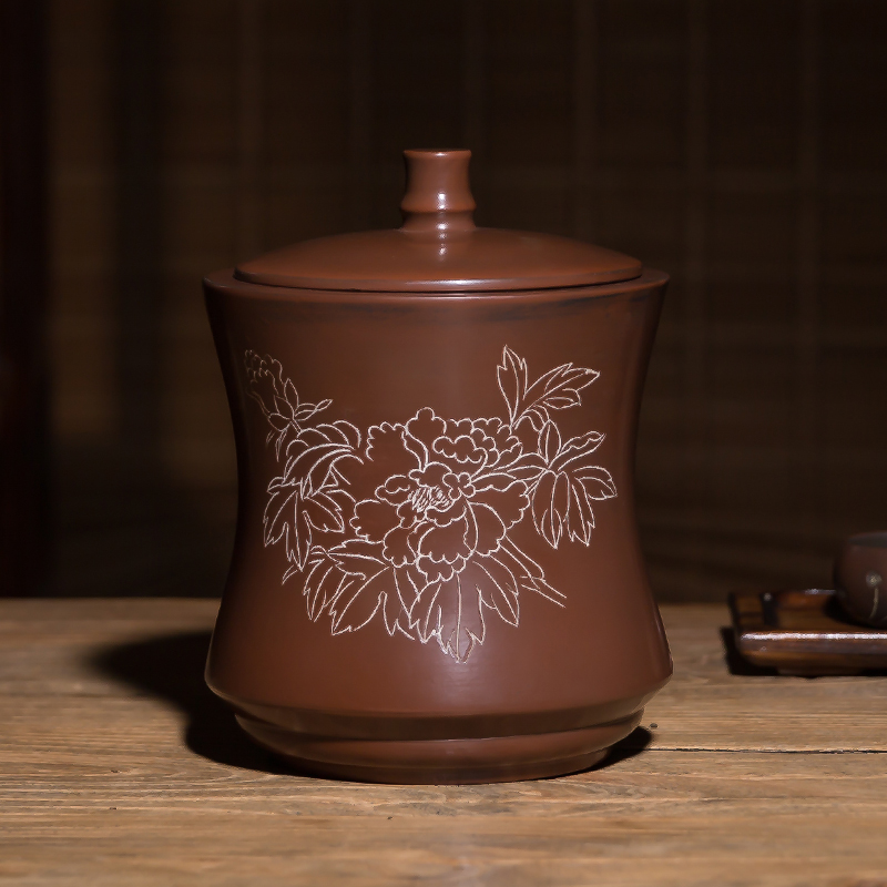 Qinzhou Nixing pottery Tea pot NRK Blank Tea pot black tea scented tea Mug Moisture-proof seal up Purple teain the Tableware , Tea set , Tea caddy category - from Buy2taobao.com to provide professional Taobao agent buy service
