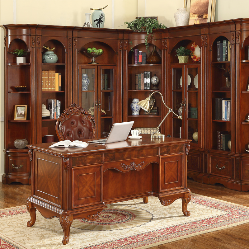 American style Solid wood desk European study high-grade Desk Boss desk household The computer table goods in stock Promotionin the Residential furniture , Tables , Desk category - from Buy2taobao.com to provide professional Taobao agent buy service