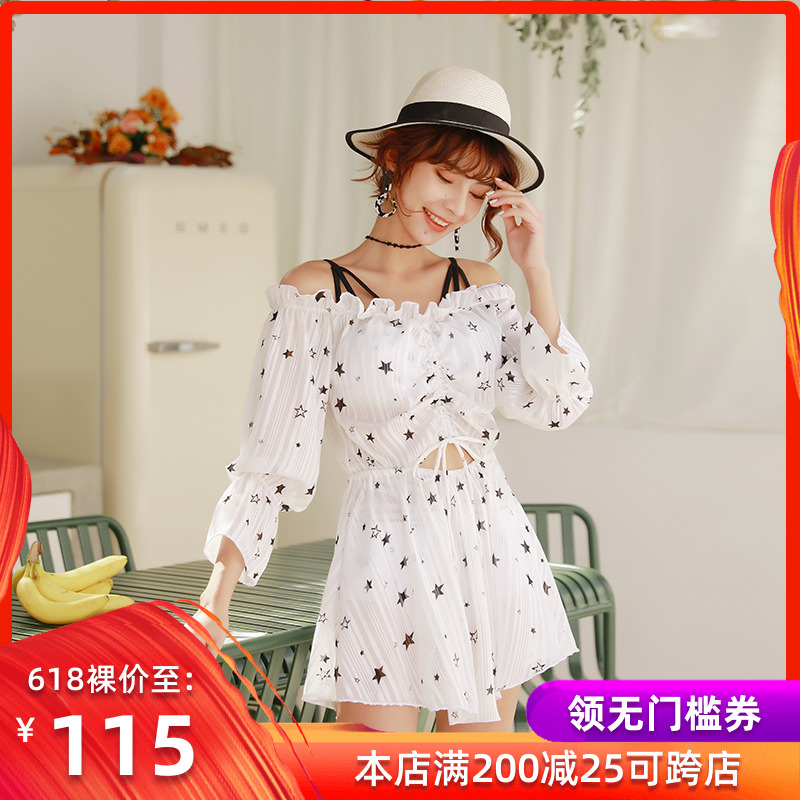 Female swimsuit 2019 new pattern sexy Small chest Gather Fission Three suit Fresh hot spring Swimming suitin the Sports/Yoga/Fitness/Fans supplies , Swim , Split swimsuit category - from Buy2taobao.com to provide professional Taobao agent buy service