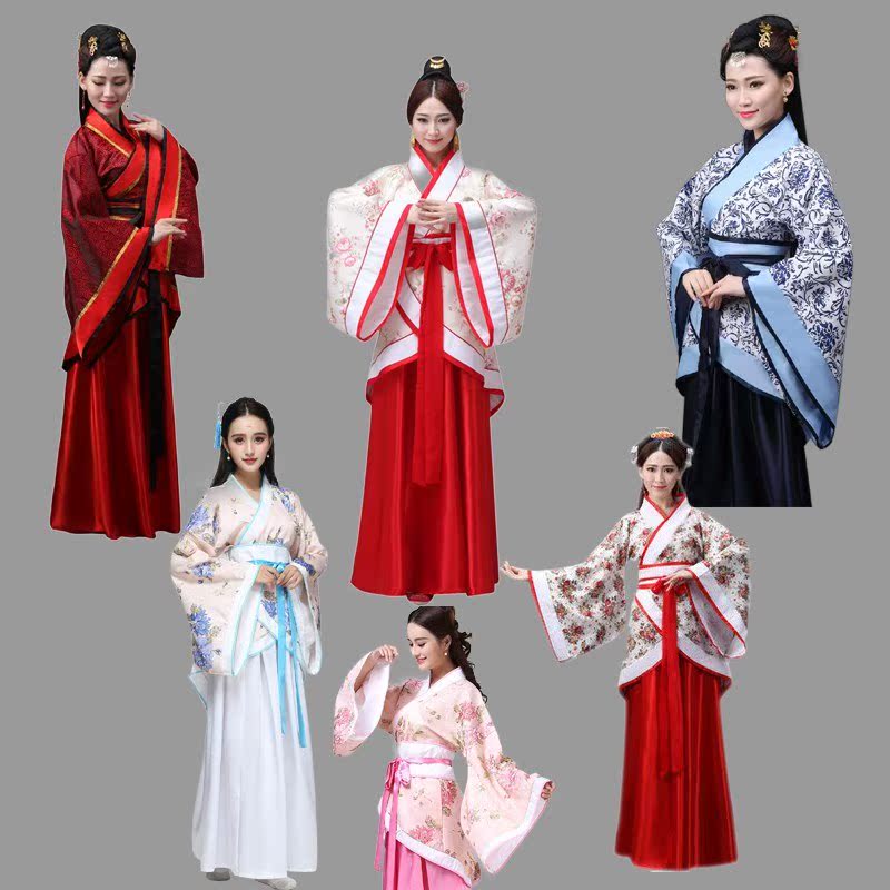full set Studio dance Girdle atmosphere ancient costume Hanfu girl Ultra cents Xian Qi Spring Han Spring and summer college studentin the Women's clothing/Boutique , Costume/National costume/Stage costumes , National costume/Costumes category - from Buy2taobao.com to provide professional Taobao agent buy service