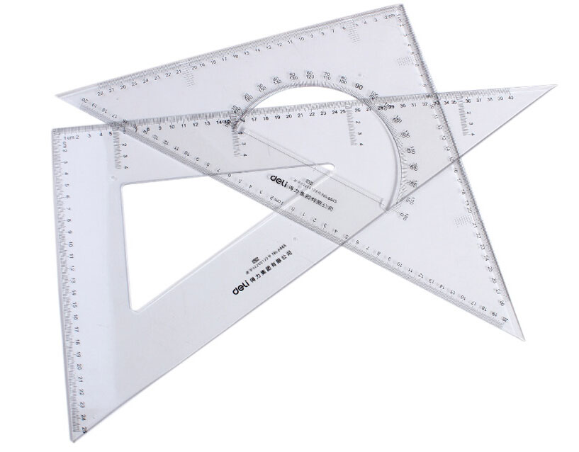 Effective 6445 Triangle Organic Plastic transparent engineering Draw teaching right angle triangle Ruler Teaching aidsin the Electronic Dictionary/Electronic paper book/Stationery , Drawing measurement products , Various types of foot/Triangle category - from Buy2taobao.com to provide professional Taobao agent buy service